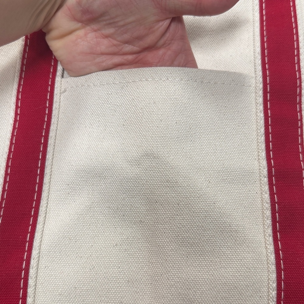 CB station canvas zip tote 17X11.5 100%cotton - Picture 5 of 6
